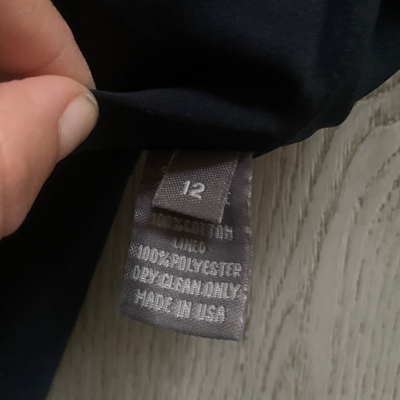 Lela Rose Womens Shirt Dress, navy‎ Blue sz 12 lace sleeves shirt classic luxury - Picture 9 of 15